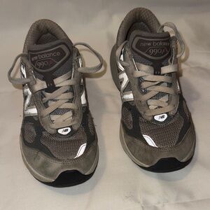 New Balance Kids' Sneakers in Gray and White